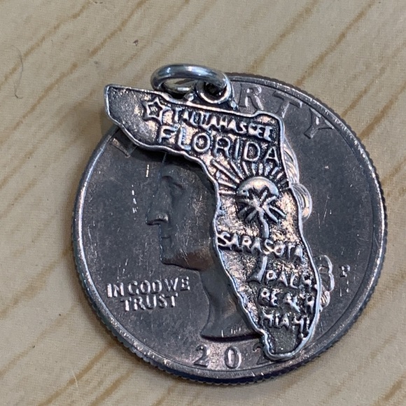.925 Florida Sterling Silver Jewelry Charm - Picture 3 of 3